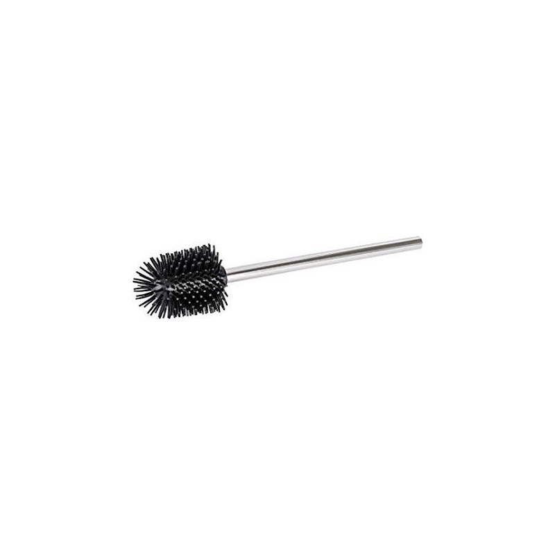 Brosse toilette avec tête en silicone Noir Ø 85 cm